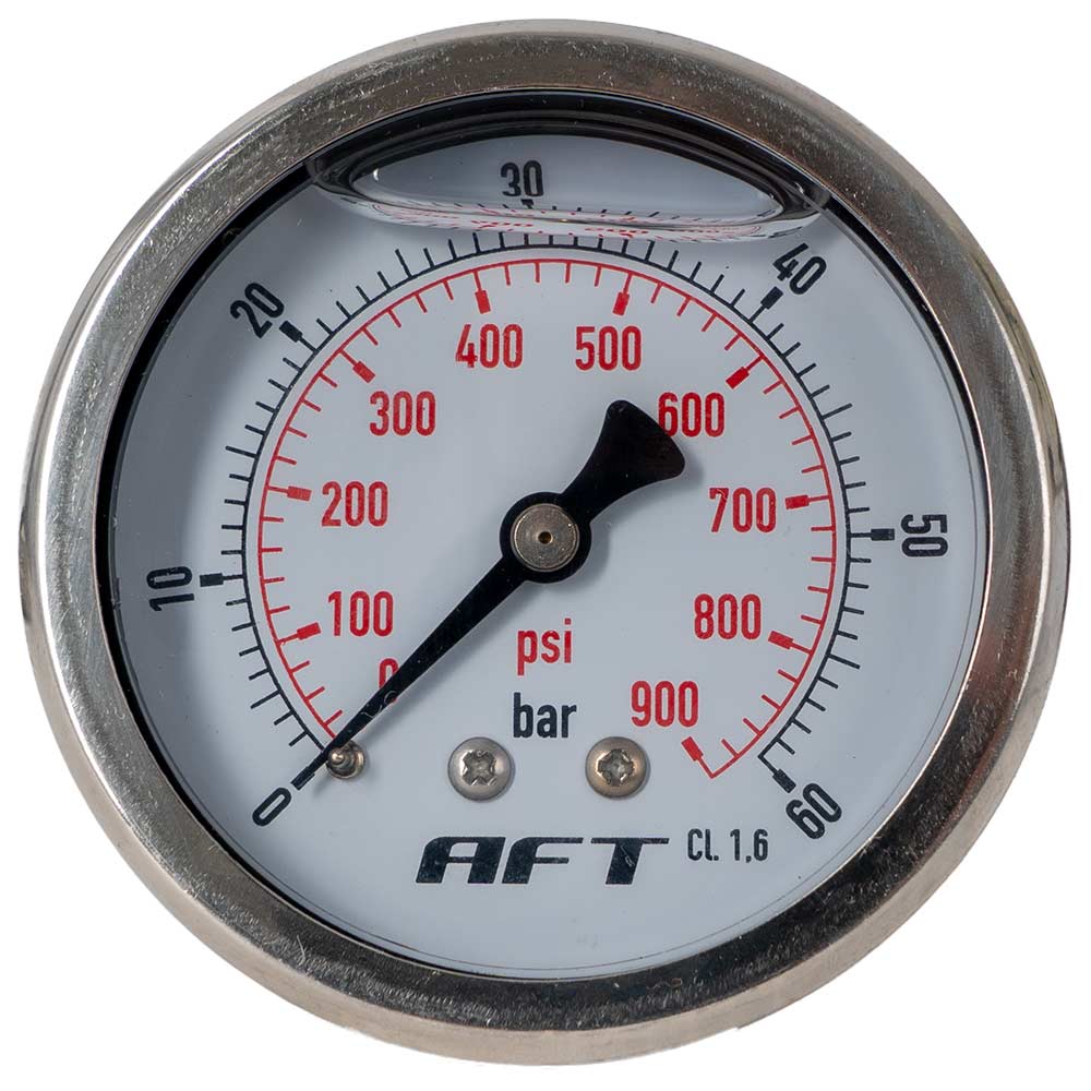 Manometer Ø 63 mm, Edelstahl, Anschluss hinten