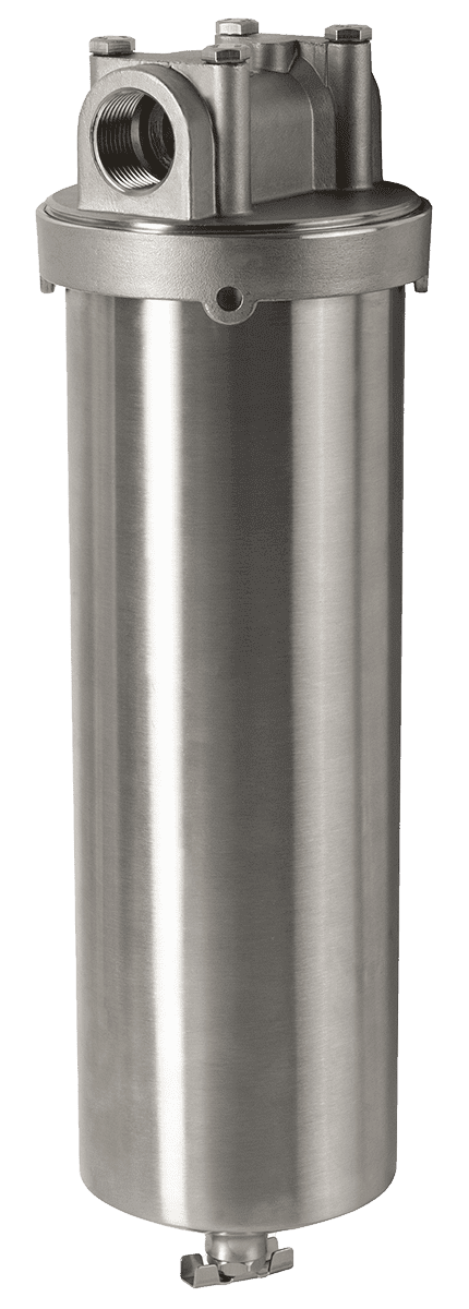 3-stufige Filterstation aus Edelstahl V4A 2,5" x 10" einzeln