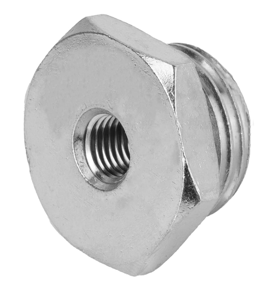 Stopfen Messing vernickelt mit M8-Gewinde und O-Ring