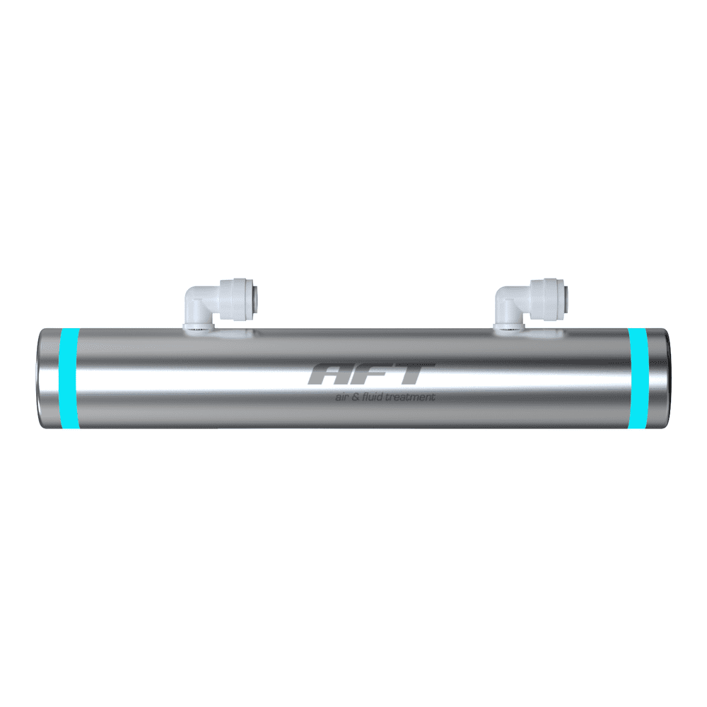 UV-C LED Entkeimung aus Edelstahl V2A, zur Desinfektion von Wasser, bis zu 6 l/min