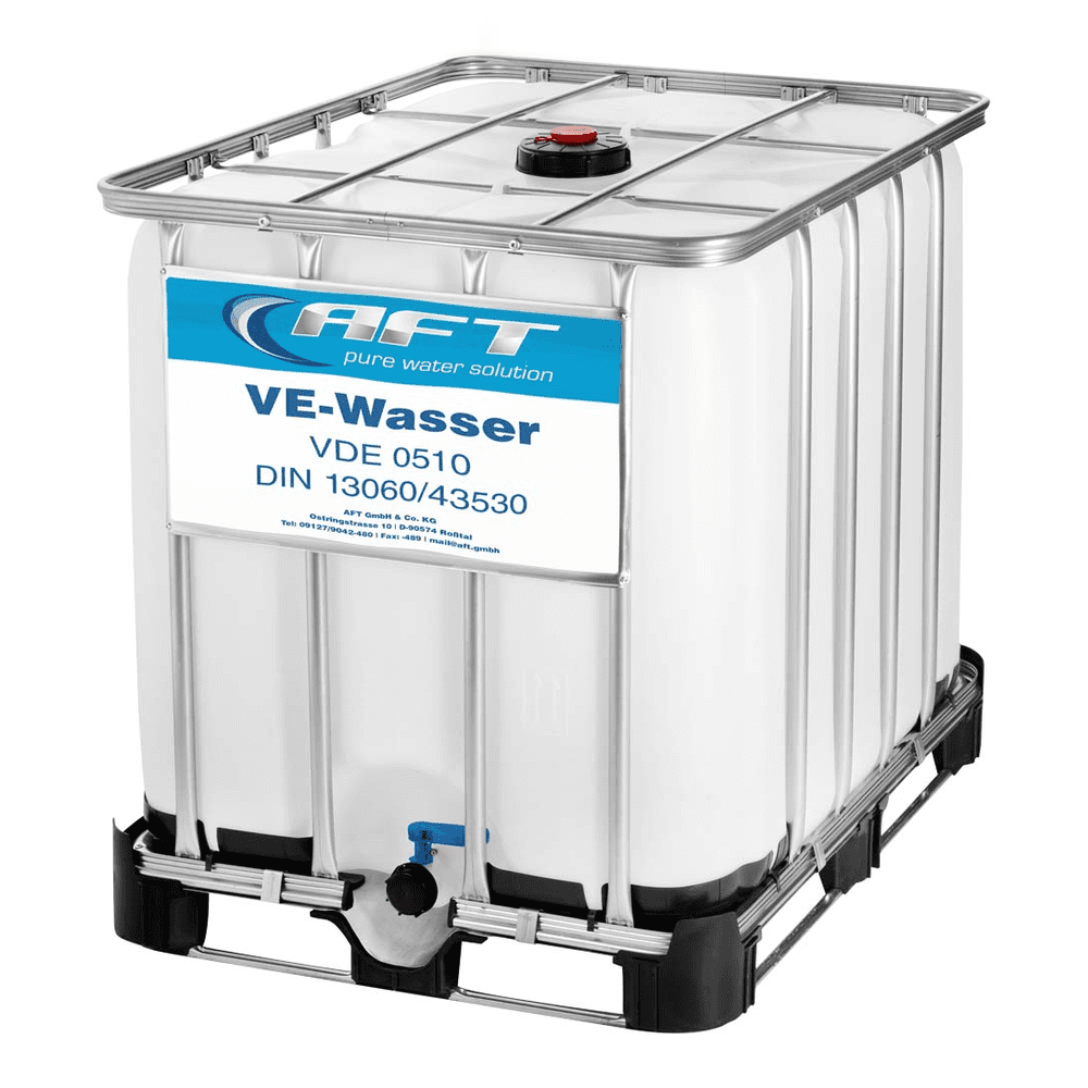 VE-Wasser 1000 Liter im IBC - Neubefüllung Ihres Containers