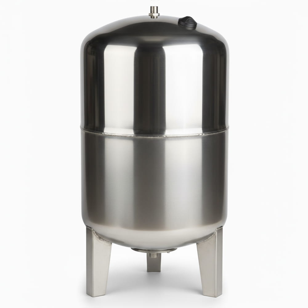 Membranspeicher aus Edelstahl für VE-Wasser