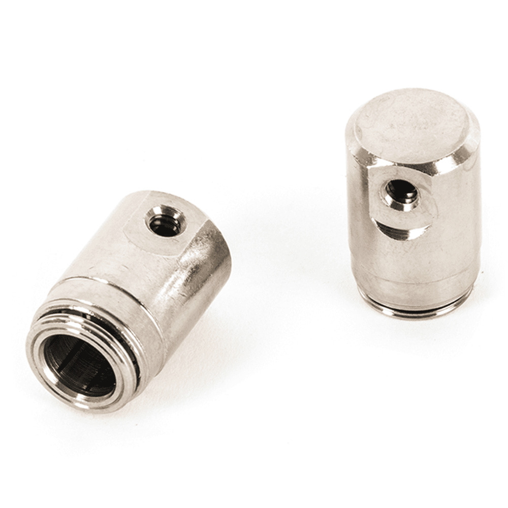 Schlauchverbinder Endstück 3/8" mit seitlichem UNC10/24, 160 bar