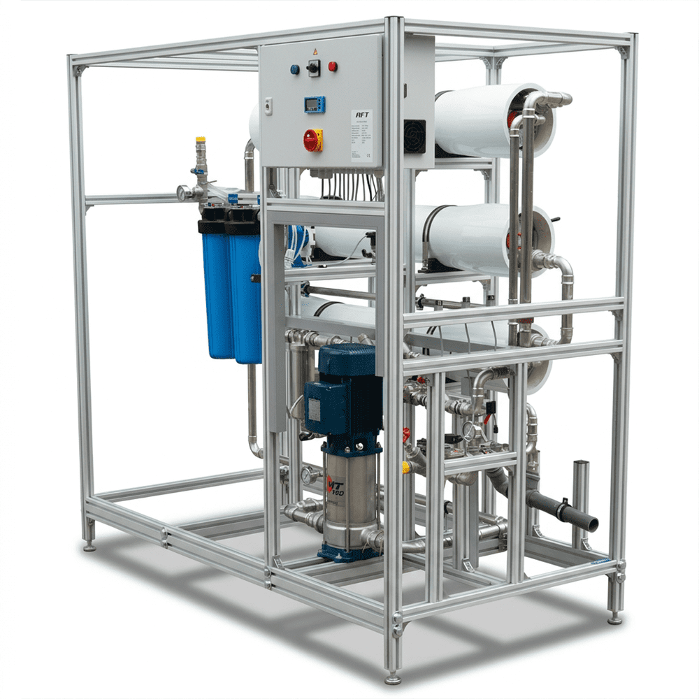 Umkehrosmoseanlage mit Anti-Scalant Dosierung bis 5.000 l/h