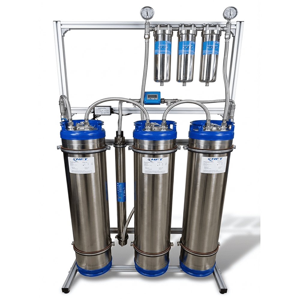 VE-Station 300 Triplex komplett aus Edelstahl V2A + V4A