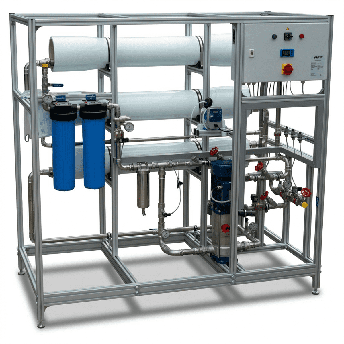 Umkehrosmoseanlage mit Anti-Scalant Dosierung bis 5.000 l/h