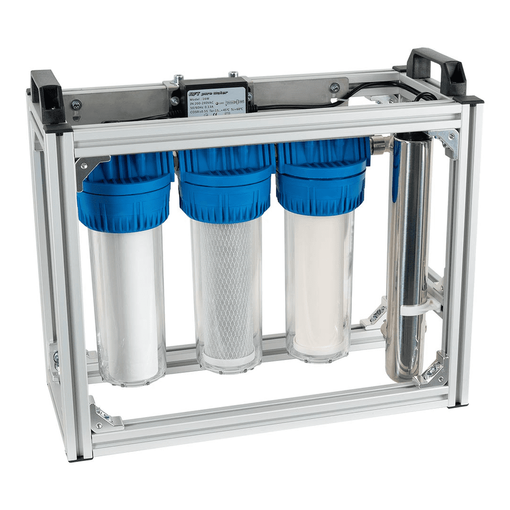 UV-Entkeimungsstation mit Partikelfiltersystem