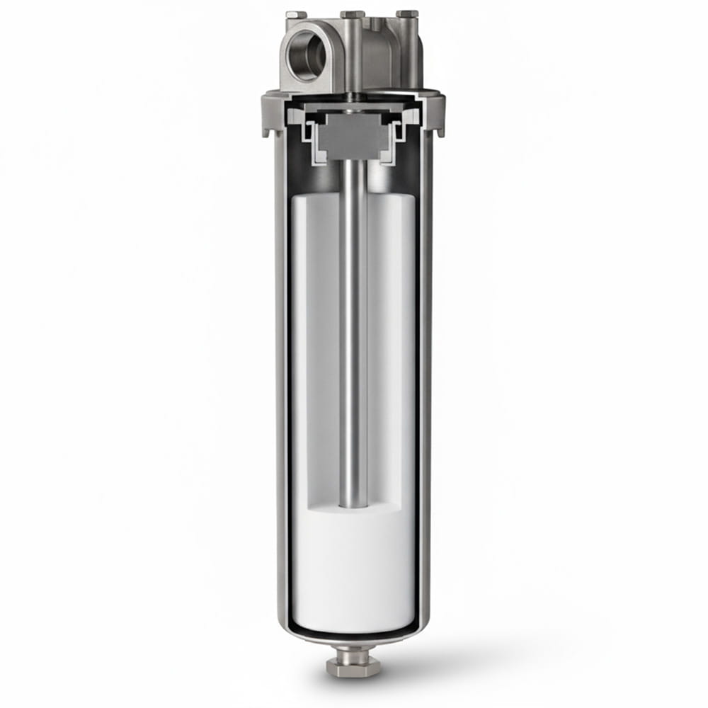Magnetit- Schlammabscheider in Edelstahl bis 120°C