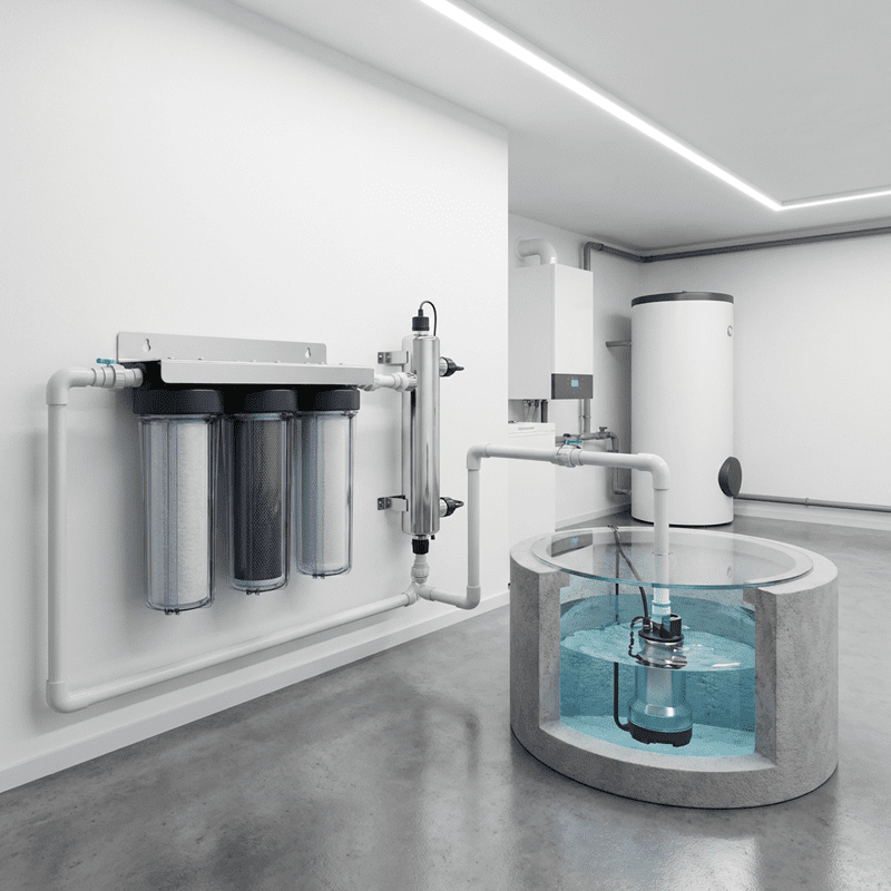 Trinkwasserfilter für Brunnenwasser