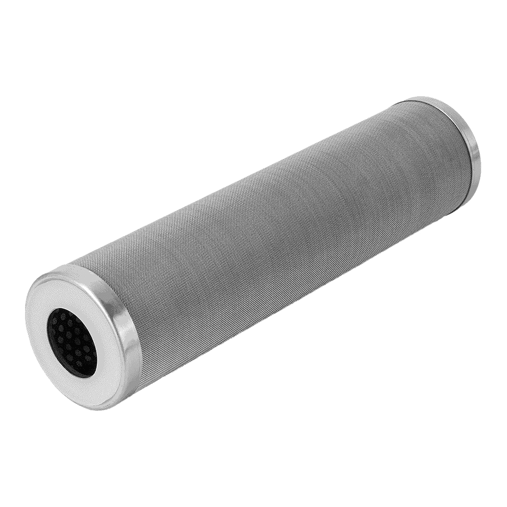 Edelstahlfilter V2A für Wasser, Heißwasser, Öl und Lebensmittel, 10 x 2,5", Seitenansicht
