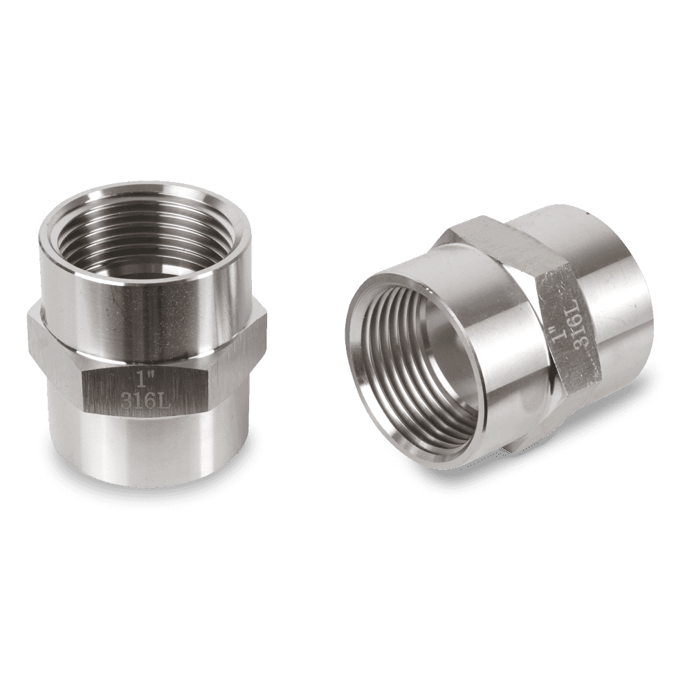 Muffe Edelstahl V4A für Nieder- und Hochdruck