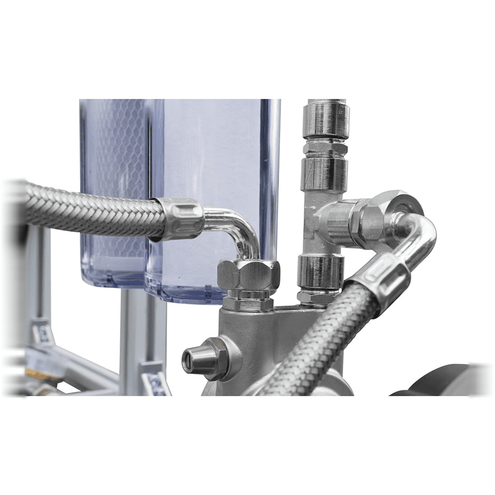 Umkehrosmoseanlage bis zu 500 l/h - UV-geschützter IBC Tank und Auffangwanne
