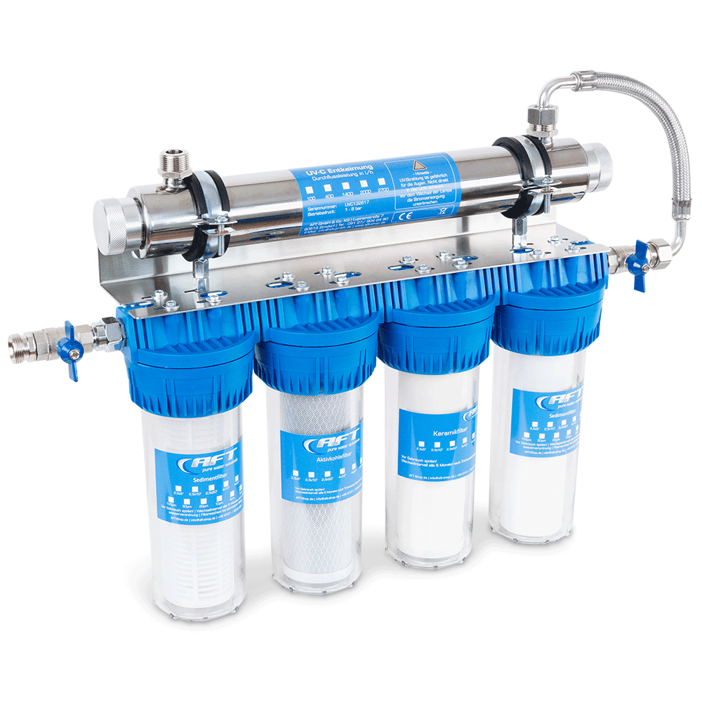 5-stufige Filterstation mit UV-C Entkeimung Poolwasser