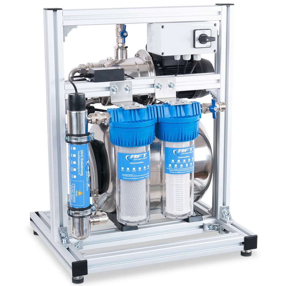 UVC-Poolwasser-Entkeimung-Filter Ansaug-, Druck- und Umlaufstation mit UV-C Entkeimung und Filtrierung