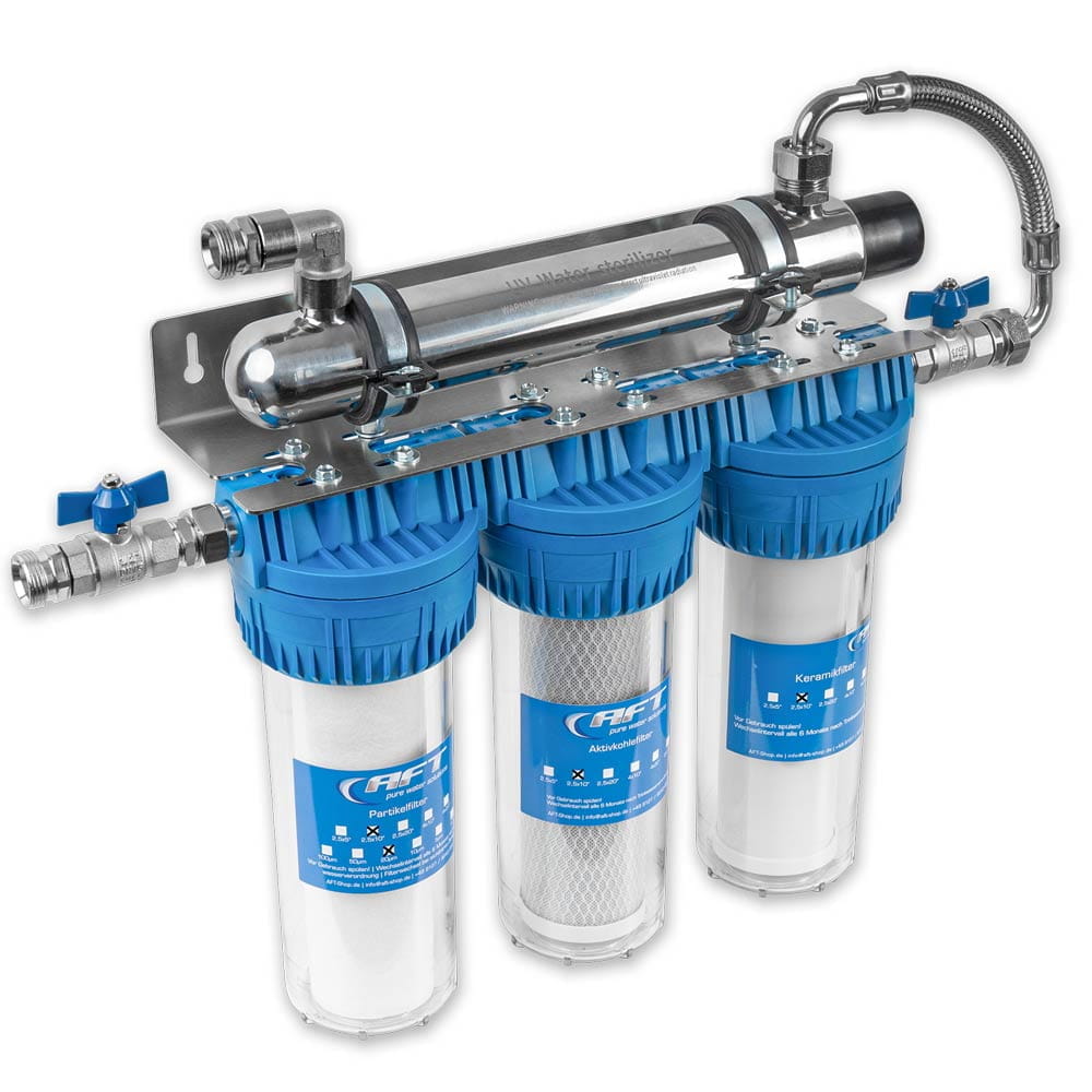 4-stufige Filterstation mit UV-C Entkeimung Poolwasser