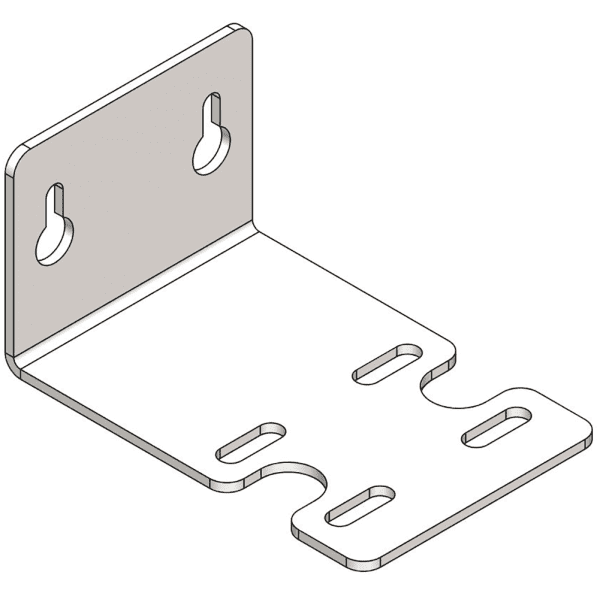 Wandhalterung aus Edelstahl für alle 2,5" Filtergehäuse, 1-fach