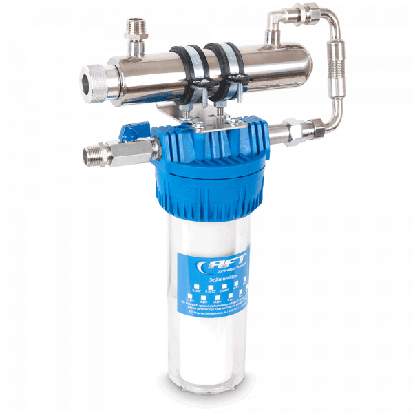 2-stufige Filterstation mit UV-C Entkeimung