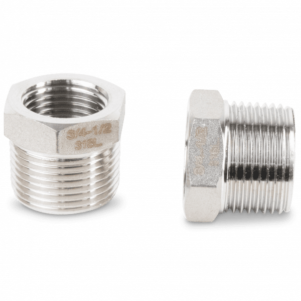 Reduzierschraube Edelstahl V4A für Nieder- und Hochdruck