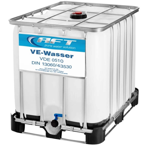 VE-Wasser 1000 Liter im IBC - Neubefüllung